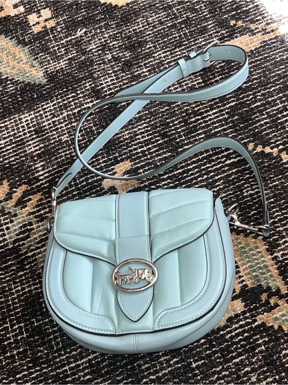 COACH Leather Saddle Crossbody Bag